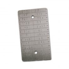 ColdTi with numbers punched