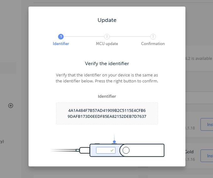 Ledger Live - Firmware Update - Step 2