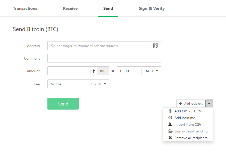 Trezor - Locktime