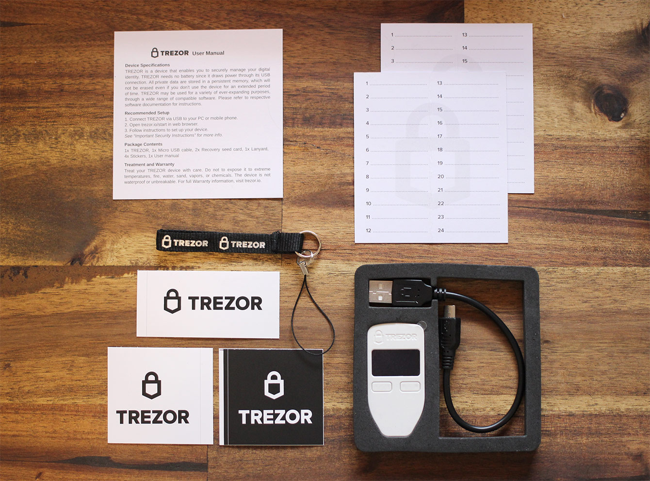 Trezor One - Unboxing