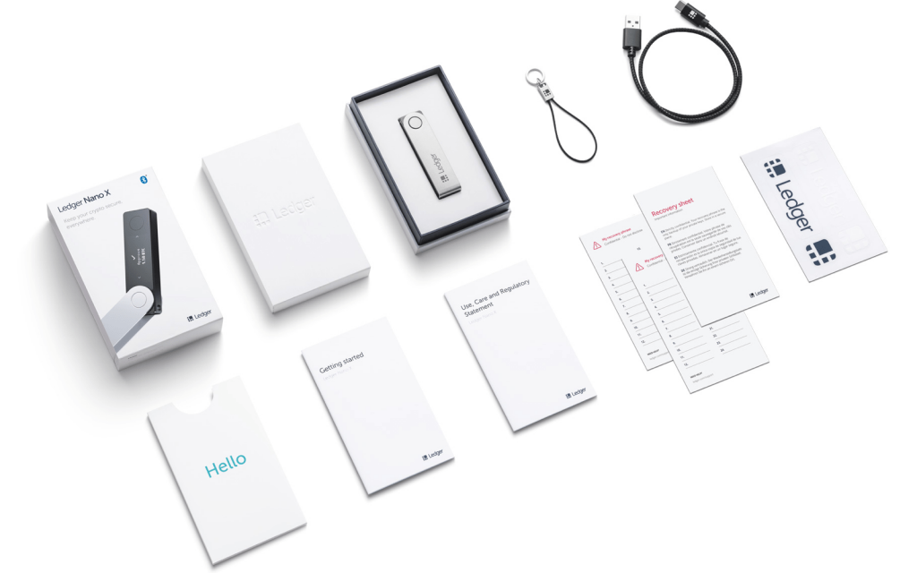 ledger-nano-x-box-contents Ledger Nano X - Box Contents